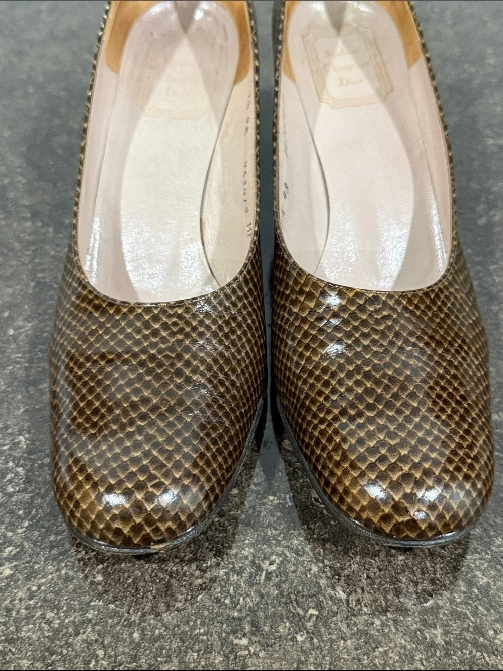 CHRISTIAN‎ DIOR Vintage Heels Size 7 1/2 Made in France